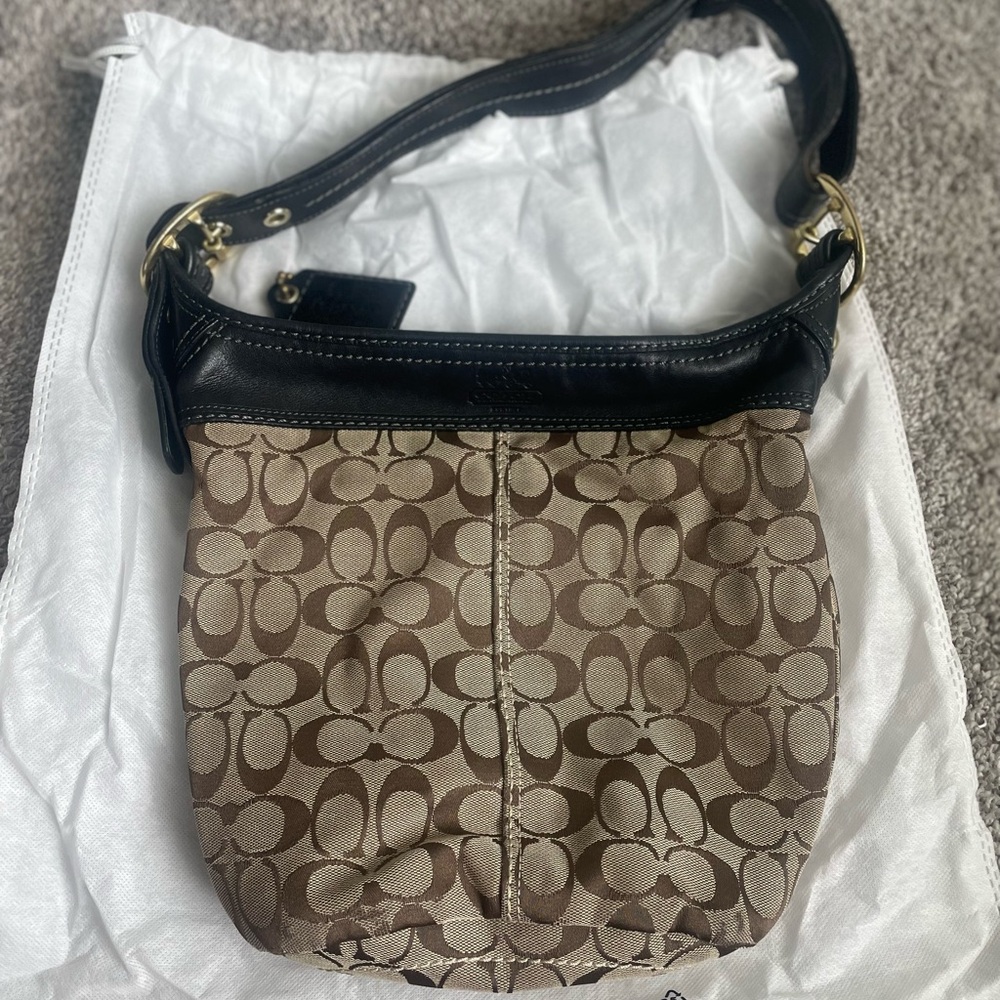 Authentic Coach Bag in Signature Canvas